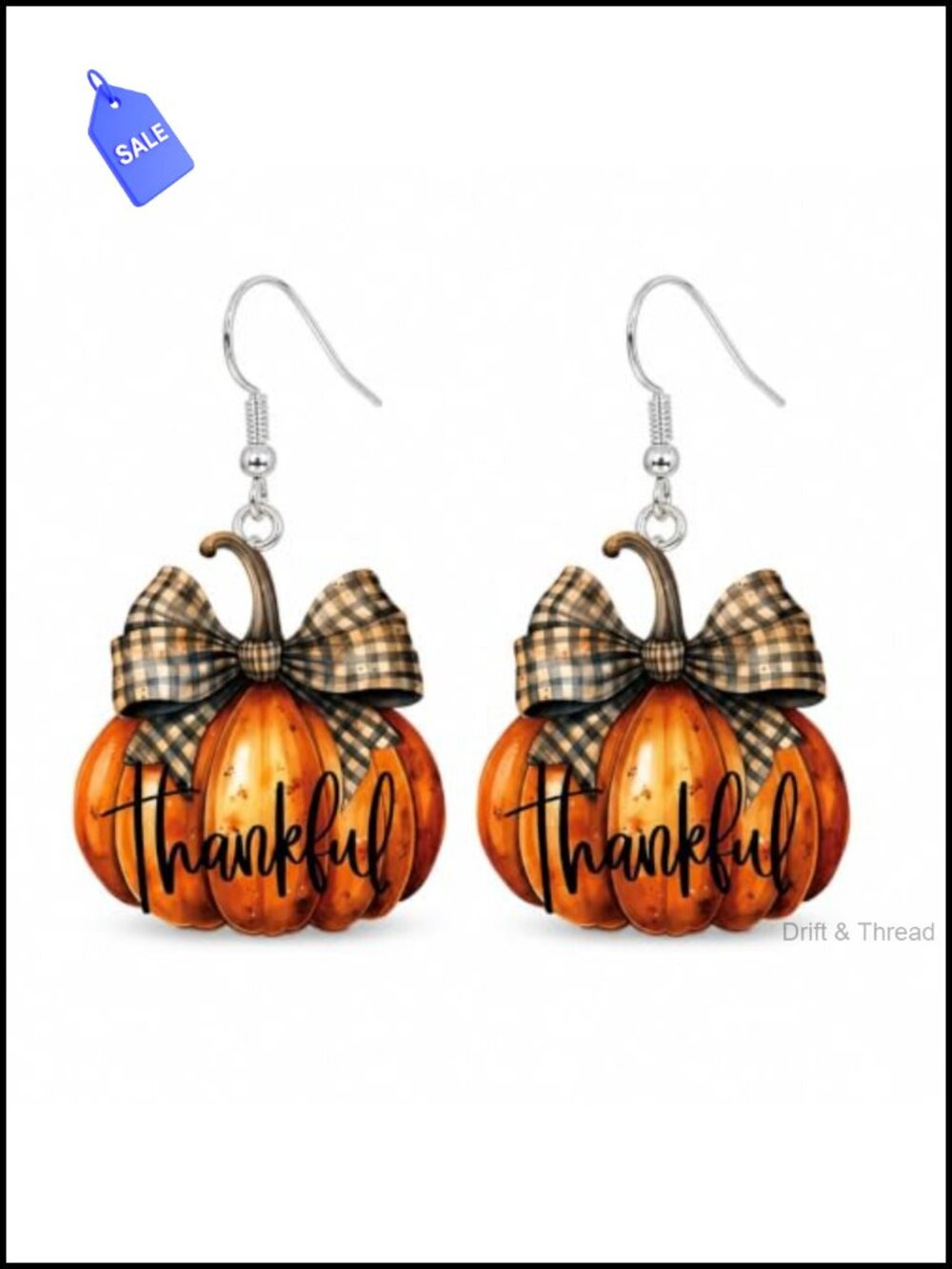 Fall Leaf Dangle Earrings Thanksgiving Autumn Jewelry Gift